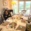 Back in the dining room, Christmas Day in Spreyton, Devon - 25th December 2012