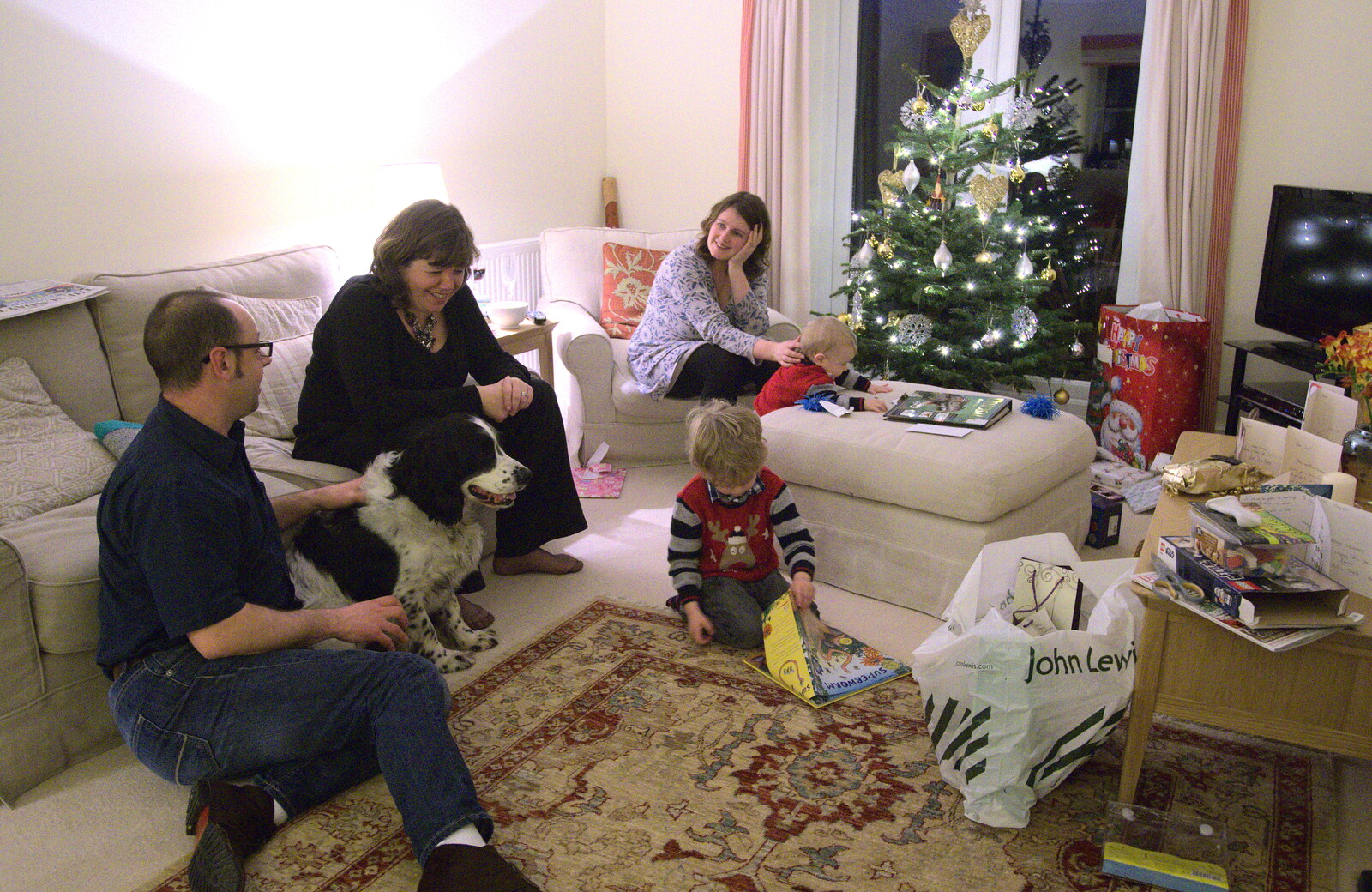 Fred's got The Gruffalo from Christmas Day in Spreyton, Devon - 25th December 2012