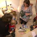 Harry looks at the shiny things, Christmas Day in Spreyton, Devon - 25th December 2012