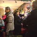 Sis gets a coffee, The Boxing Day Hunt, Chagford, Devon - 26th December 2012