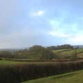 There's an ever-so-faint rainbow, The Boxing Day Hunt, Chagford, Devon - 26th December 2012