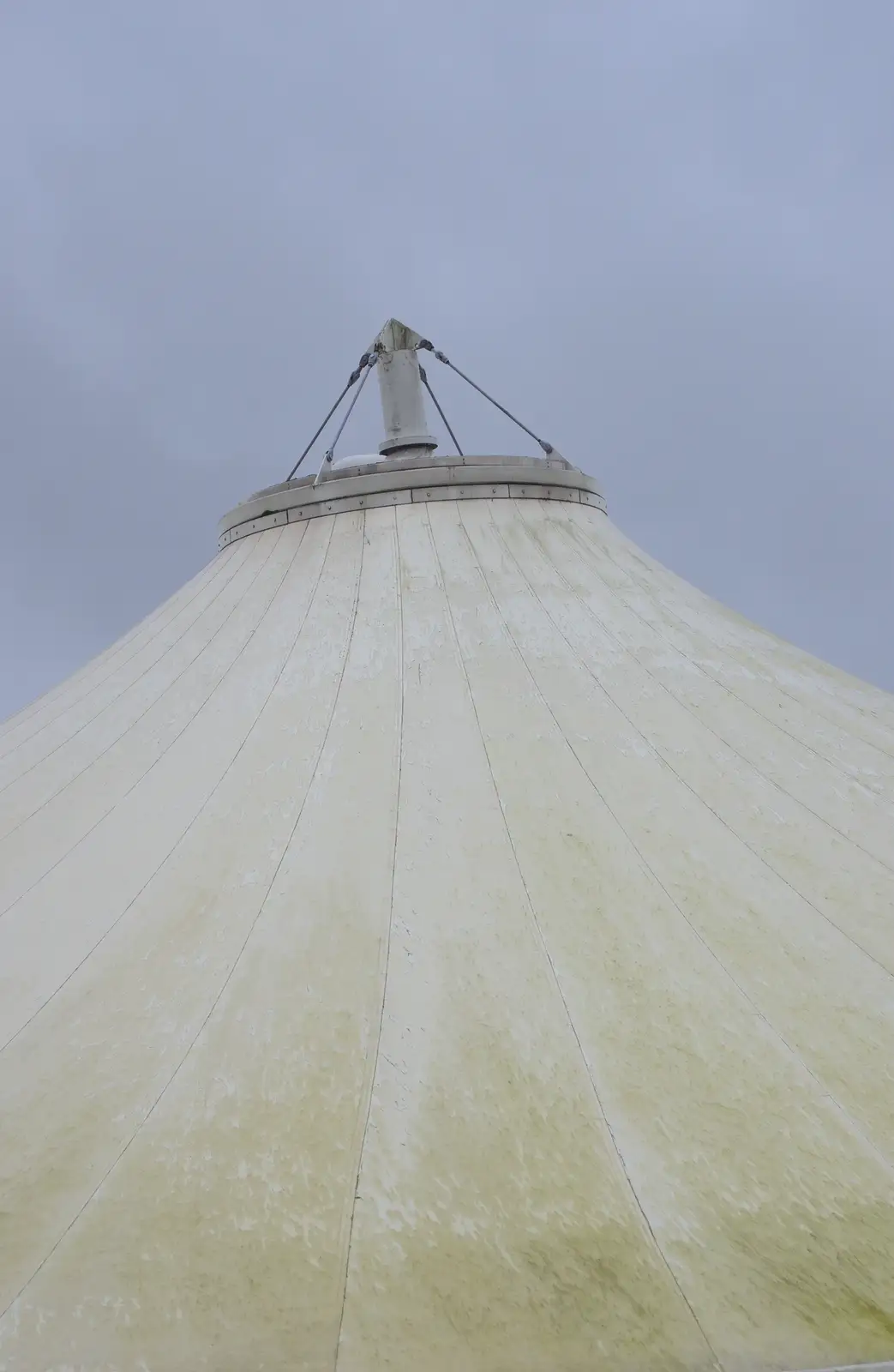 The 'big top' at Bloom's looks like space hardware, from New Year's Day and Lunch at the White Horse, Ipswich, Finningham and Brome - 1st January 2013