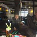 Fred and Grandad in the White Horse, New Year's Day and Lunch at the White Horse, Ipswich, Finningham and Brome - 1st January 2013