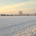 The view over the back field, A Couple of Snow Days, Brome, Suffolk - 16th January 2013