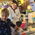 Fred's rocket on the kitchen table, A Couple of Snow Days, Brome, Suffolk - 16th January 2013