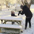 Isobel takes a photo, A Couple of Snow Days, Brome, Suffolk - 16th January 2013