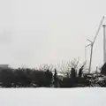 The first turbine goes up, More Snow Days and a Wind Turbine is Built, Brome, Suffolk - 19th January 2013