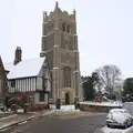 St. Peter's and St. Paul's church in Eye, More Snow Days and a Wind Turbine is Built, Brome, Suffolk - 19th January 2013