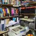 Another chaotic corner of the office, More Snow Days and a Wind Turbine is Built, Brome, Suffolk - 19th January 2013