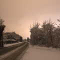 The Humphries Barf Glow looks like daytime, More Snow Days and a Wind Turbine is Built, Brome, Suffolk - 19th January 2013