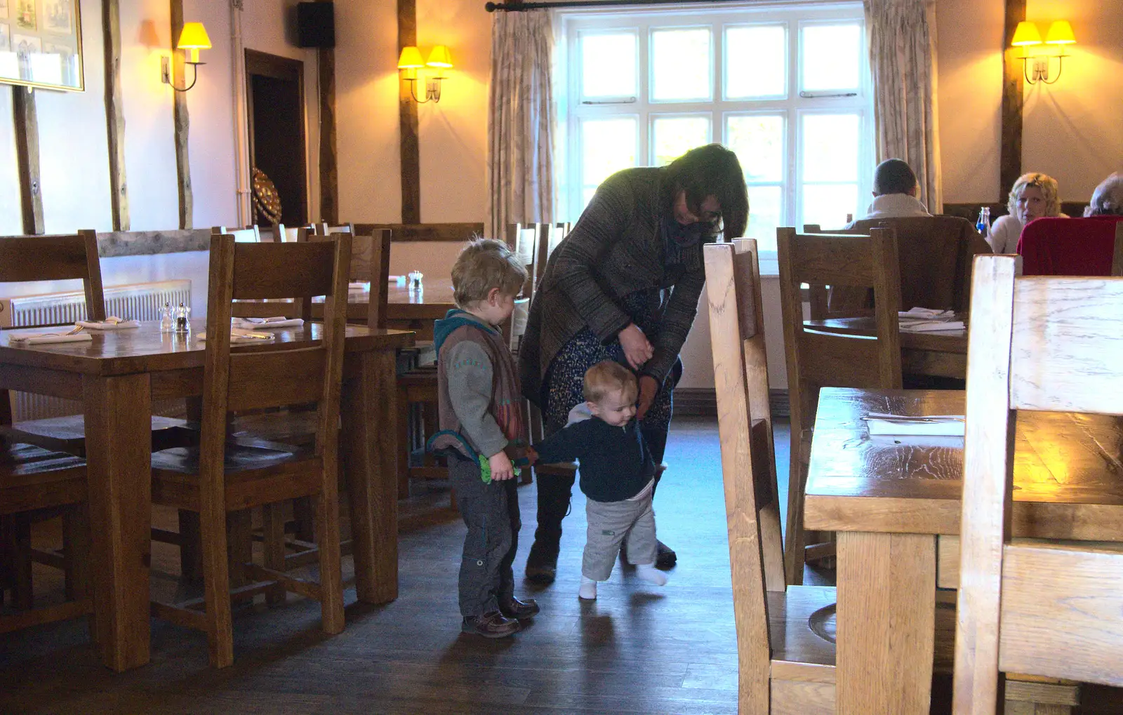 Harry has a stomp about, from Flooding at the King's Bridge, and Lunch at the Beaconsfield Arms, Suffolk - 27th January 2013