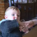 Harry tests some water, Flooding at the King's Bridge, and Lunch at the Beaconsfield Arms, Suffolk - 27th January 2013