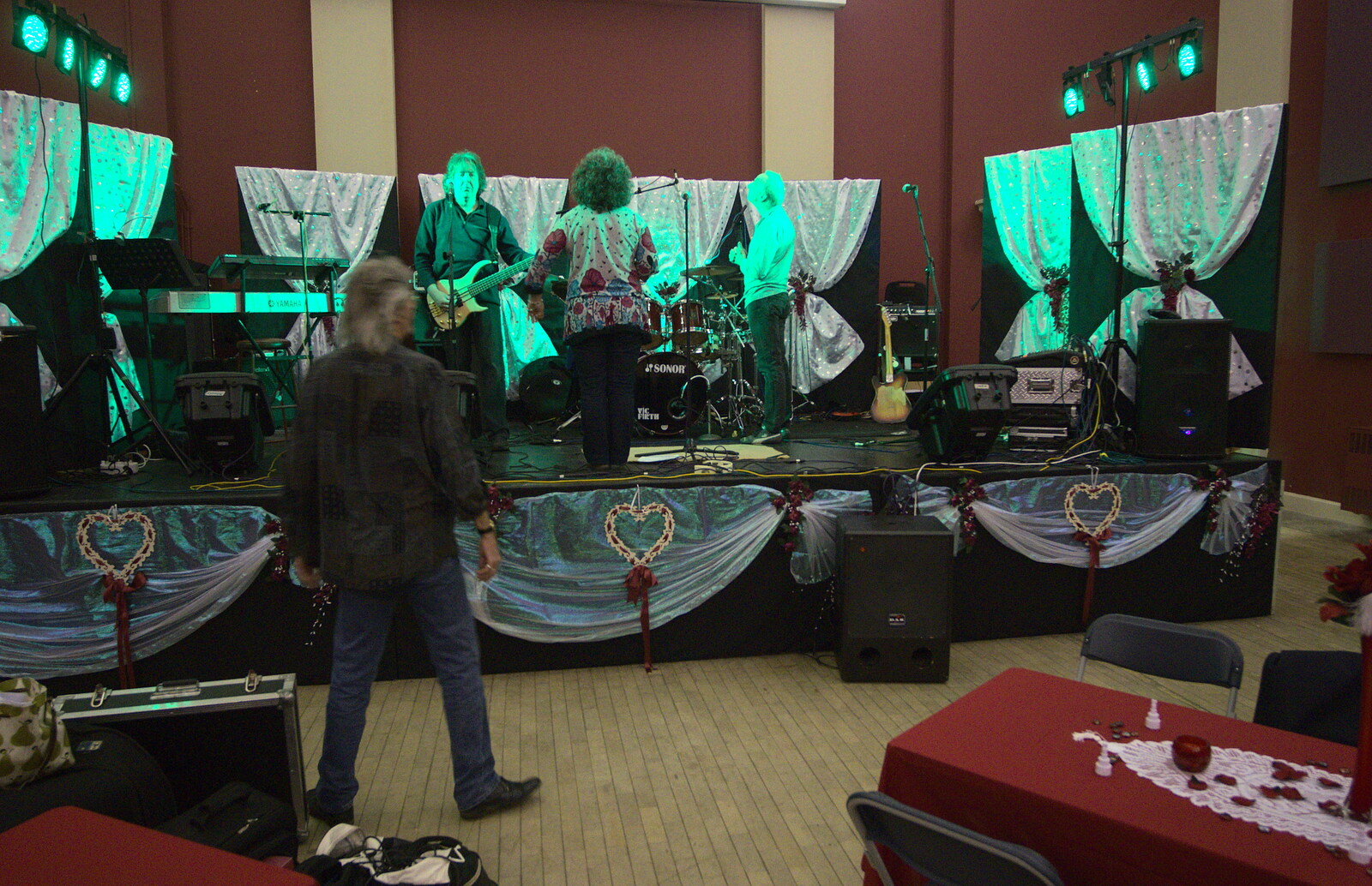 Rob roams around as the band sets up from The BBs at The Cornhall, Diss, Norfolk - 31st January 2013