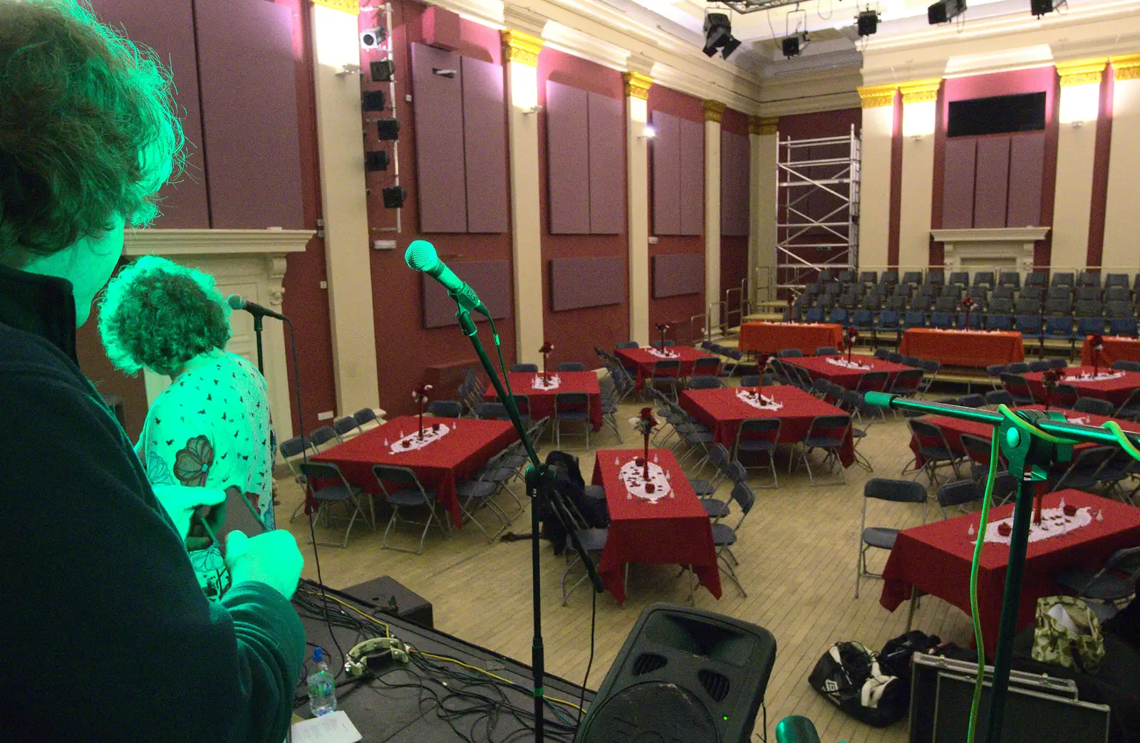 A view of the room from the stage, from The BBs at The Cornhall, Diss, Norfolk - 31st January 2013