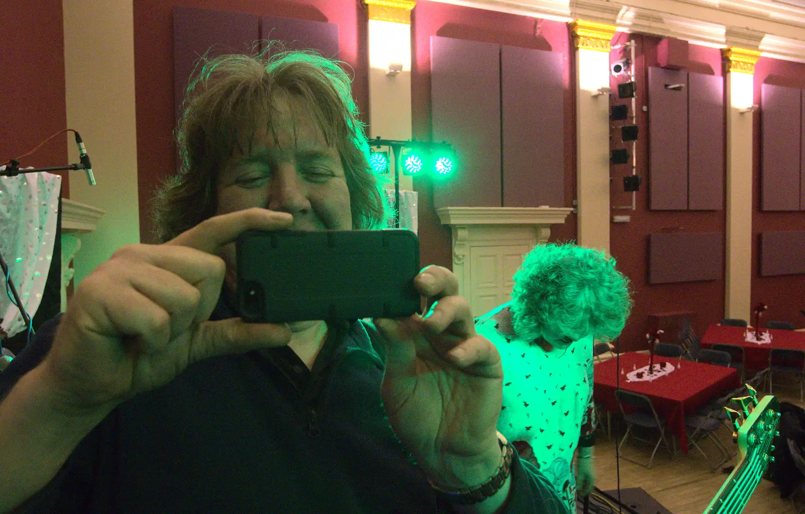 Max takes a photo, from The BBs at The Cornhall, Diss, Norfolk - 31st January 2013