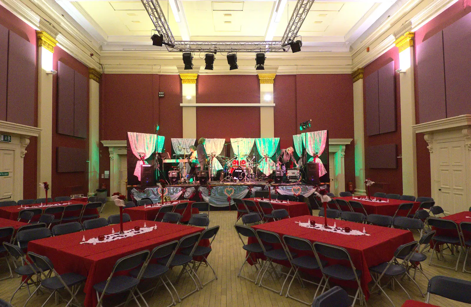 The tables are all set up, from The BBs at The Cornhall, Diss, Norfolk - 31st January 2013