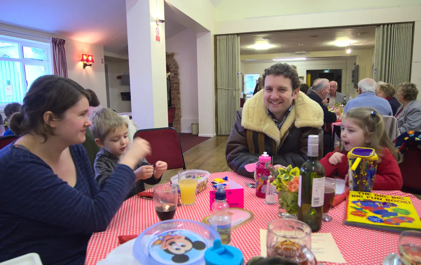 It's Sunday lunch in Brome Village Hall, from Sunday Lunch at the Village Hall, Brome, Suffolk - 3rd February 2013