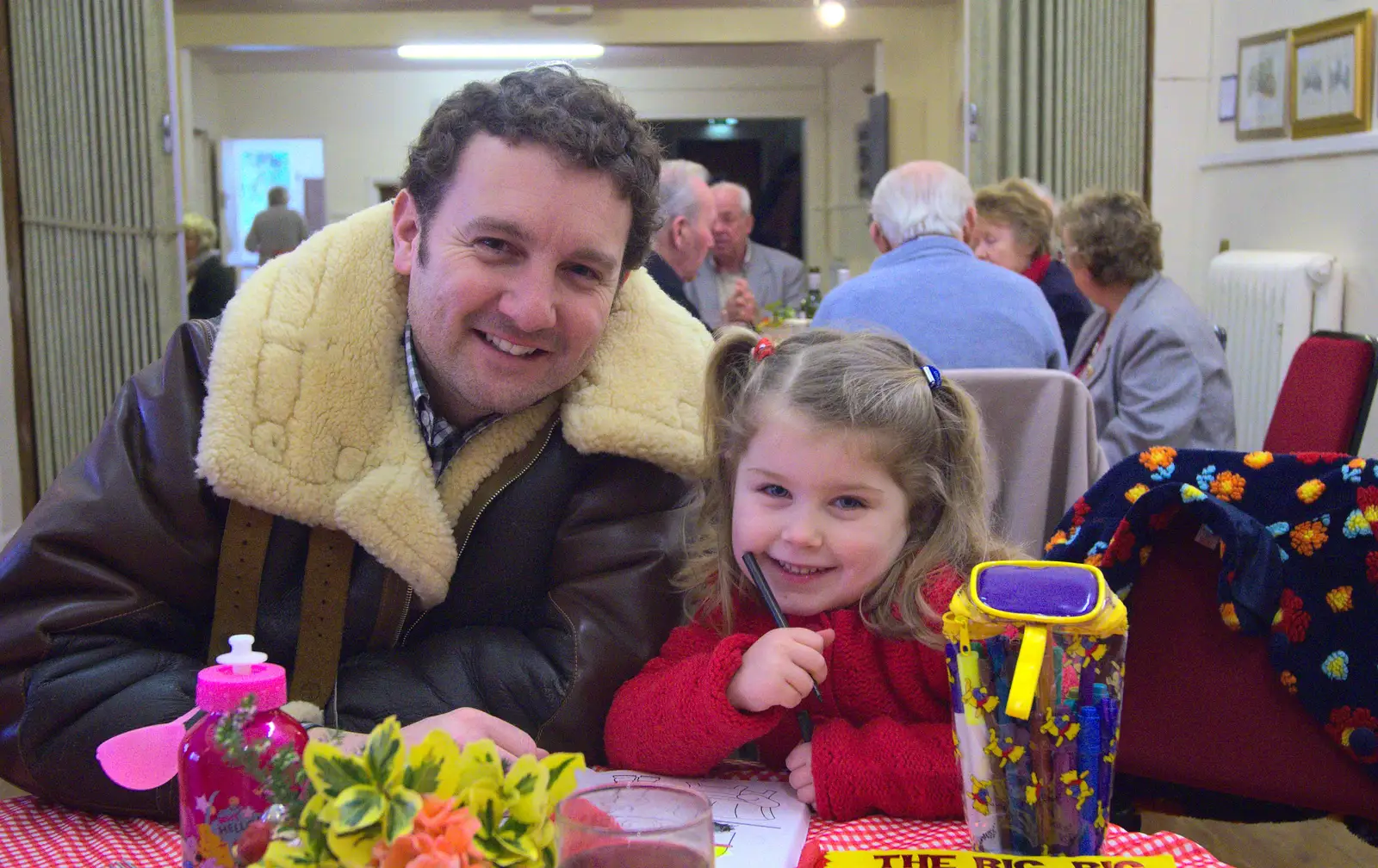 Clive and Amelia, from Sunday Lunch at the Village Hall, Brome, Suffolk - 3rd February 2013