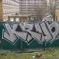 Krupa graffiti on a railway bridge, Harry Eats, and a Little London Randomness, Suffolk and London - 12th February 2013
