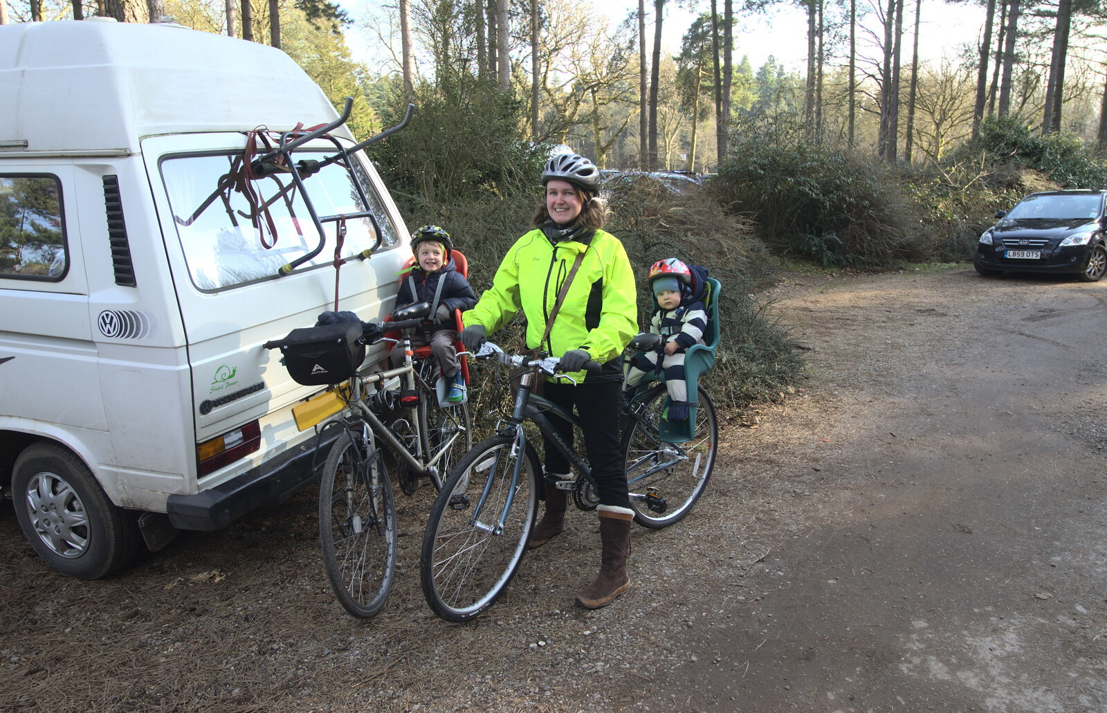Fred, Isobel and Harry from Music at Amandines and a High Lodge Bike Ride, Diss and Brandon - 17th February 2013