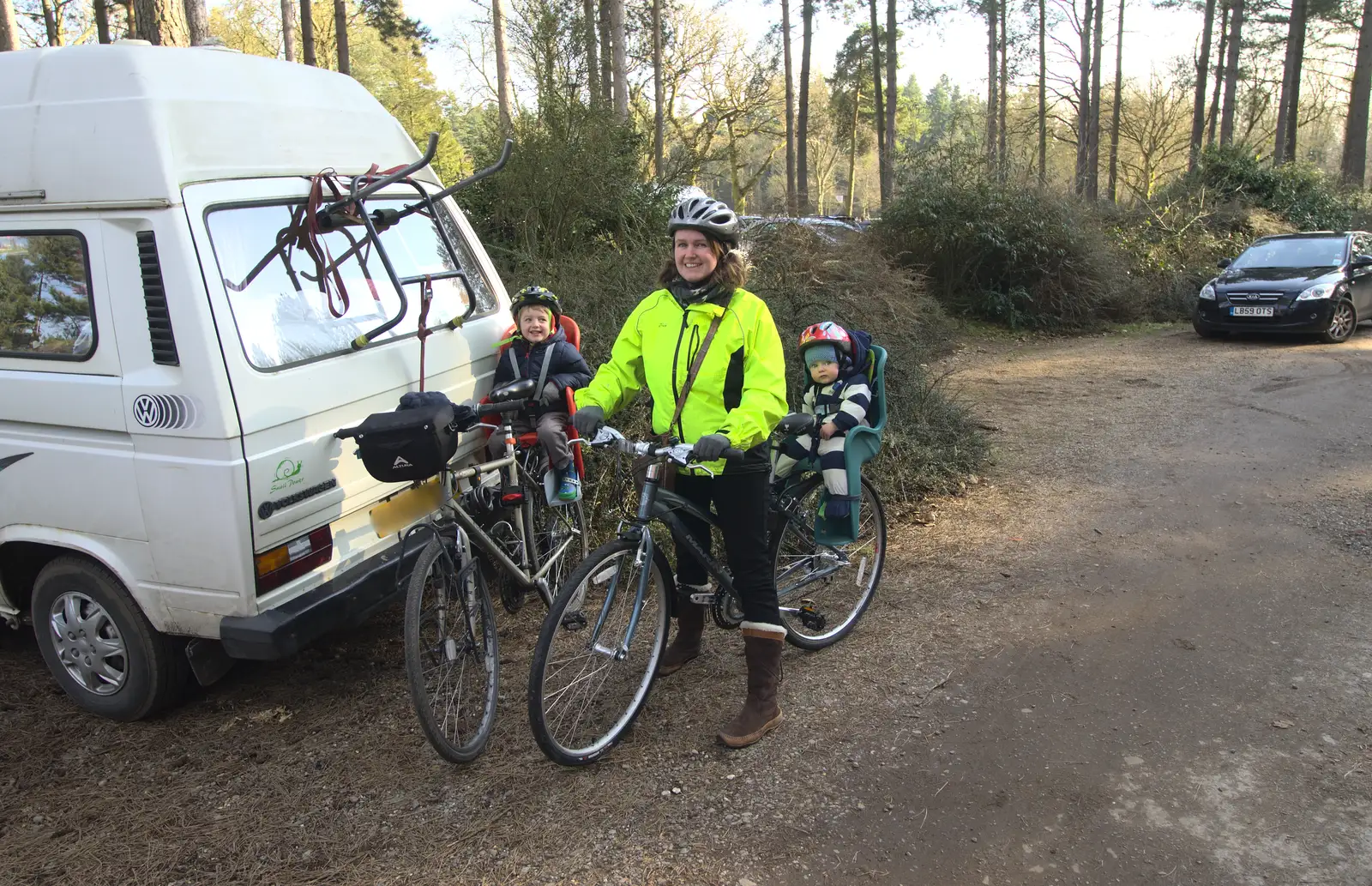 Fred, Isobel and Harry, from Music at Amandines and a High Lodge Bike Ride, Diss and Brandon - 17th February 2013