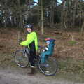 Isobel and Harry pause for a moment, Music at Amandines and a High Lodge Bike Ride, Diss and Brandon - 17th February 2013