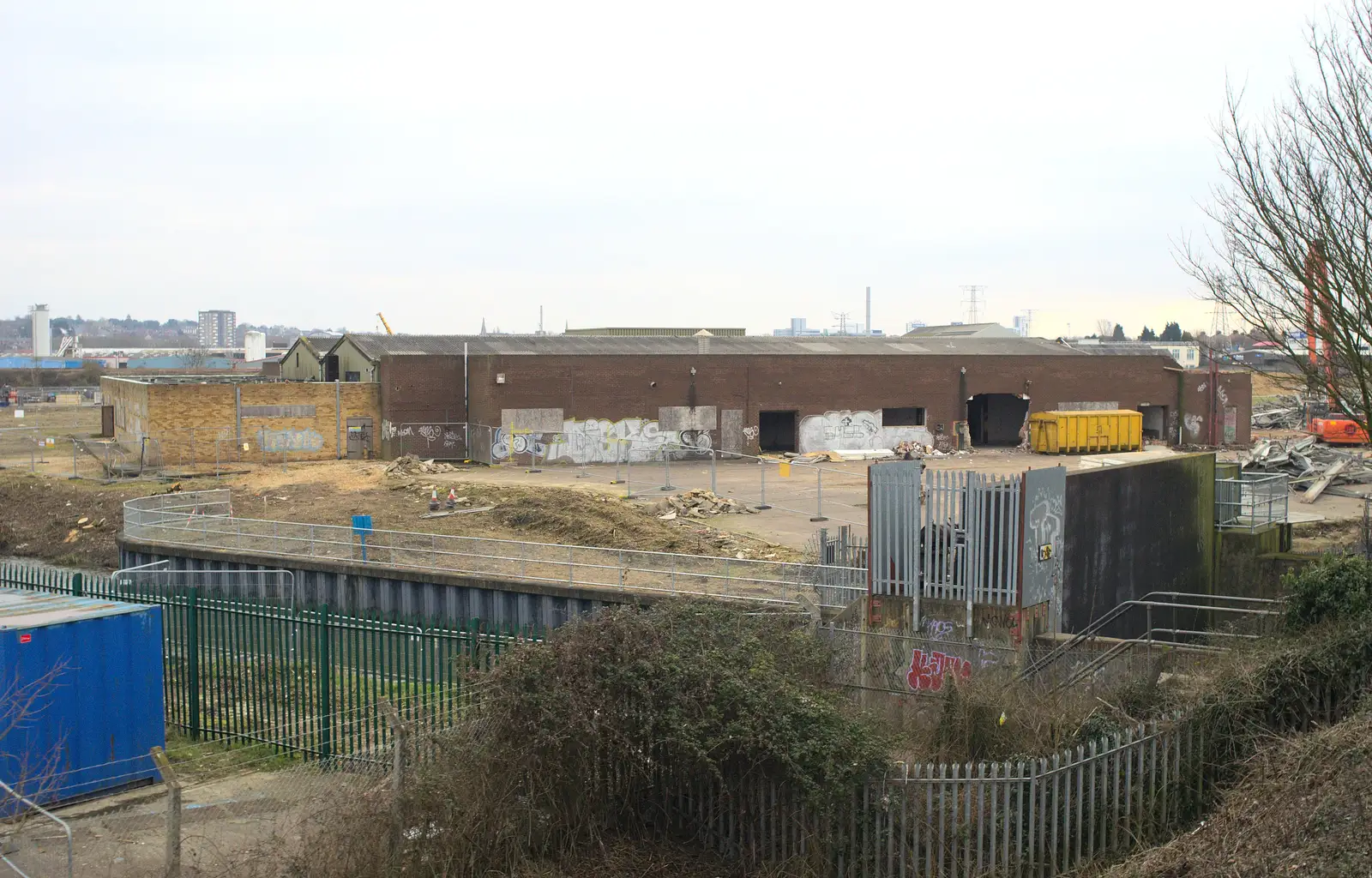 The old bacon factory, from The Demolition of the Bacon Factory, Ipswich, Suffolk - 20th February 2013