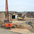 More digger action, The Demolition of the Bacon Factory, Ipswich, Suffolk - 20th February 2013