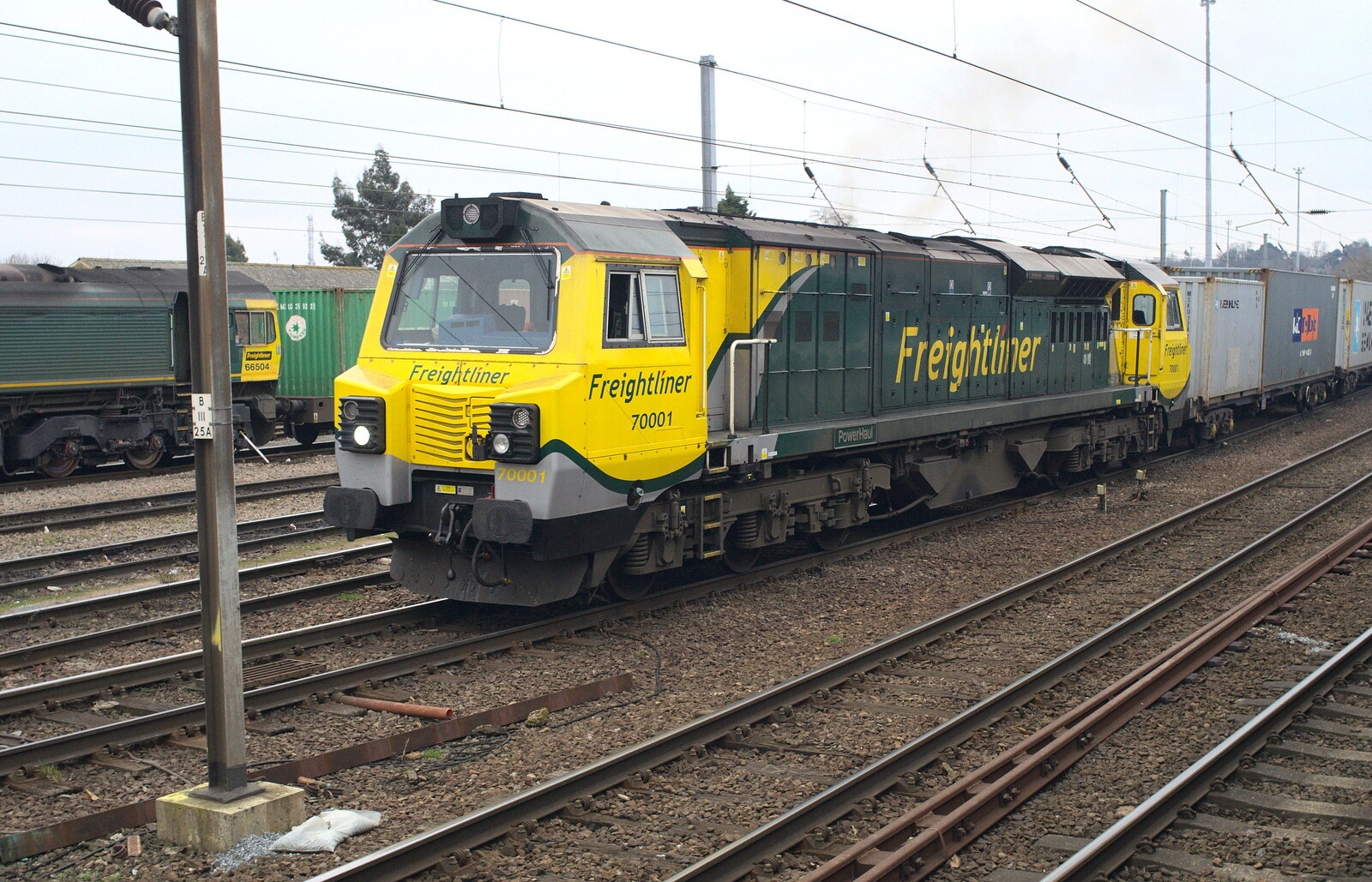 An American Class 70 loco, 70001 from The Demolition of the Bacon Factory, Ipswich, Suffolk - 20th February 2013