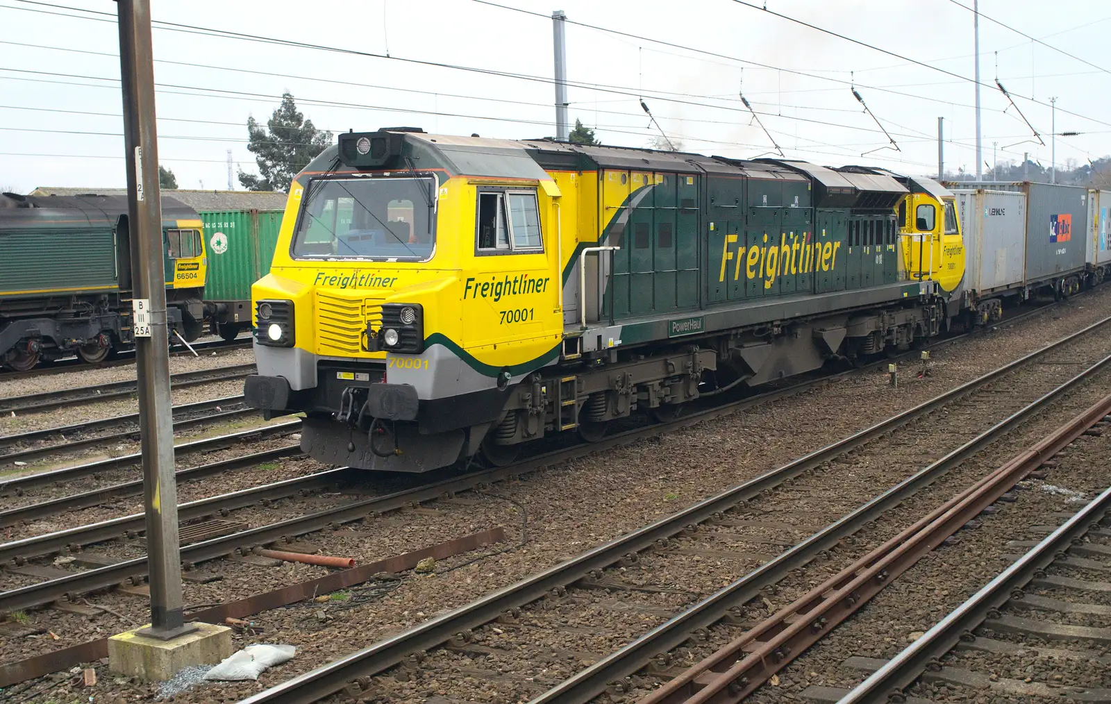 An American Class 70 loco, 70001, from The Demolition of the Bacon Factory, Ipswich, Suffolk - 20th February 2013