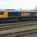 One of the Class 66 'Sheds' in the goods yard, The Demolition of the Bacon Factory, Ipswich, Suffolk - 20th February 2013