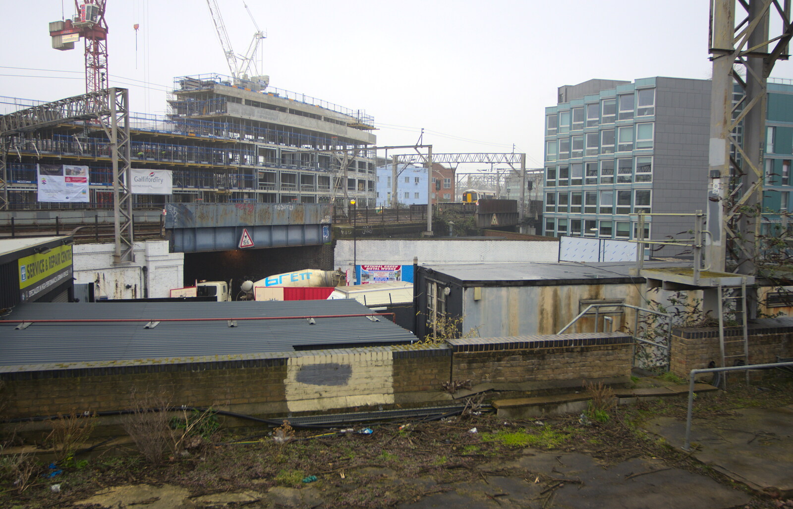 A view over Bethnal Green from The Demolition of the Bacon Factory, Ipswich, Suffolk - 20th February 2013