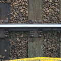 Rails set in wooden sleepers, The Demolition of the Bacon Factory, Ipswich, Suffolk - 20th February 2013