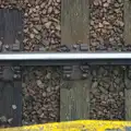 Rails set in wooden sleepers, The Demolition of the Bacon Factory, Ipswich, Suffolk - 20th February 2013