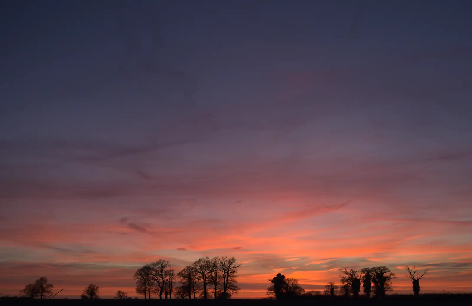 There's a nice sunset at the Stuston S bends, from The Demolition of the Bacon Factory, Ipswich, Suffolk - 20th February 2013