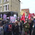 The marchers are released on to Mill Road, An Anti-Fascist March, Mill Road, Cambridge - 23rd February 2013