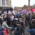 The marchers are released on to Mill Road, An Anti-Fascist March, Mill Road, Cambridge - 23rd February 2013