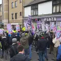 Passing Seoul Plaza, An Anti-Fascist March, Mill Road, Cambridge - 23rd February 2013