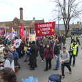 Mill Road action, An Anti-Fascist March, Mill Road, Cambridge - 23rd February 2013
