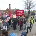 Mill Road action, An Anti-Fascist March, Mill Road, Cambridge - 23rd February 2013