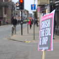 A placard on Mill Road, An Anti-Fascist March, Mill Road, Cambridge - 23rd February 2013