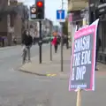 A placard on Mill Road, An Anti-Fascist March, Mill Road, Cambridge - 23rd February 2013