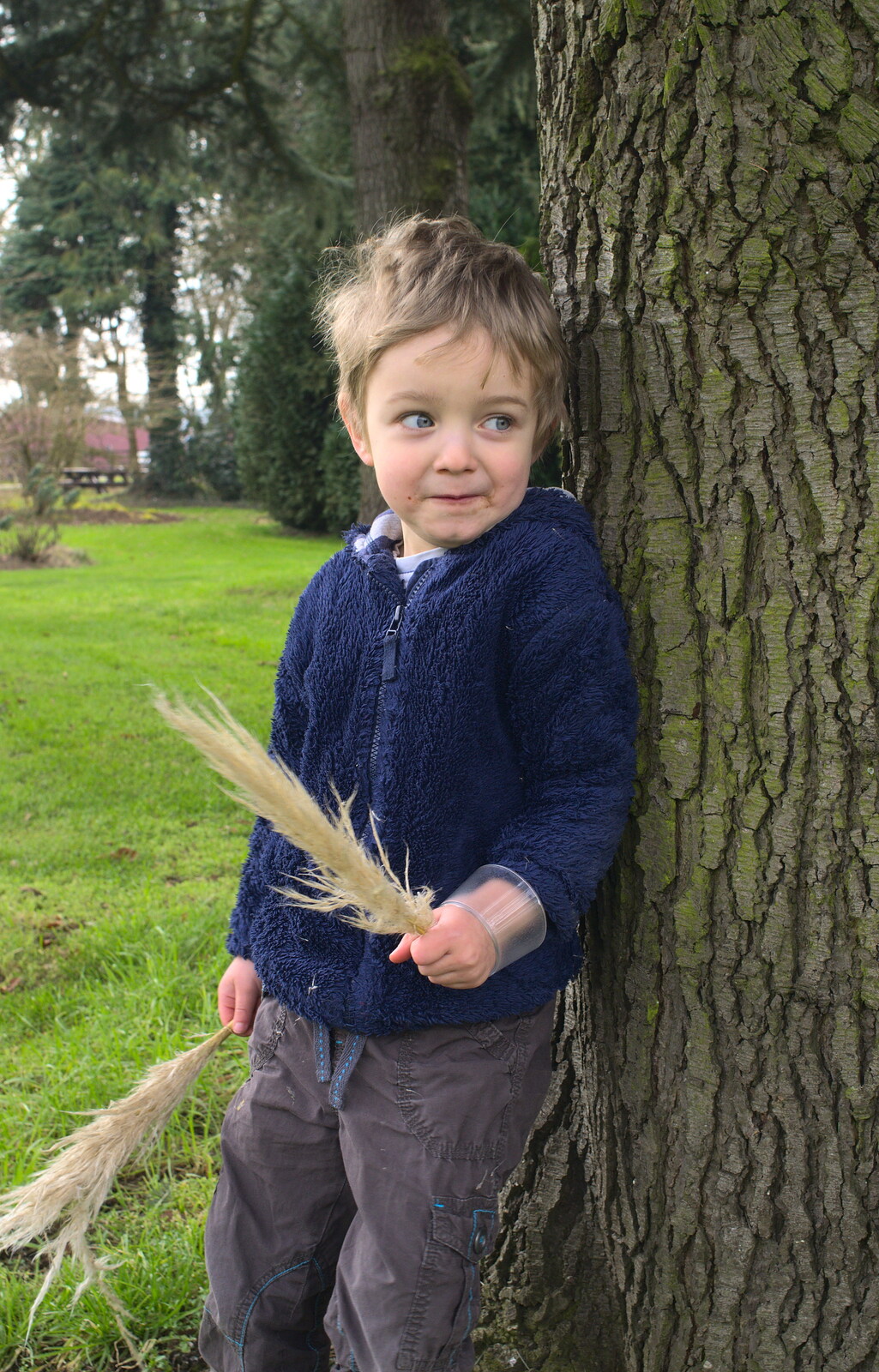 Fred looks cheeky from A Walk around Bressingham Winter Garden, Bressingham, Norfolk - 3rd March 2013