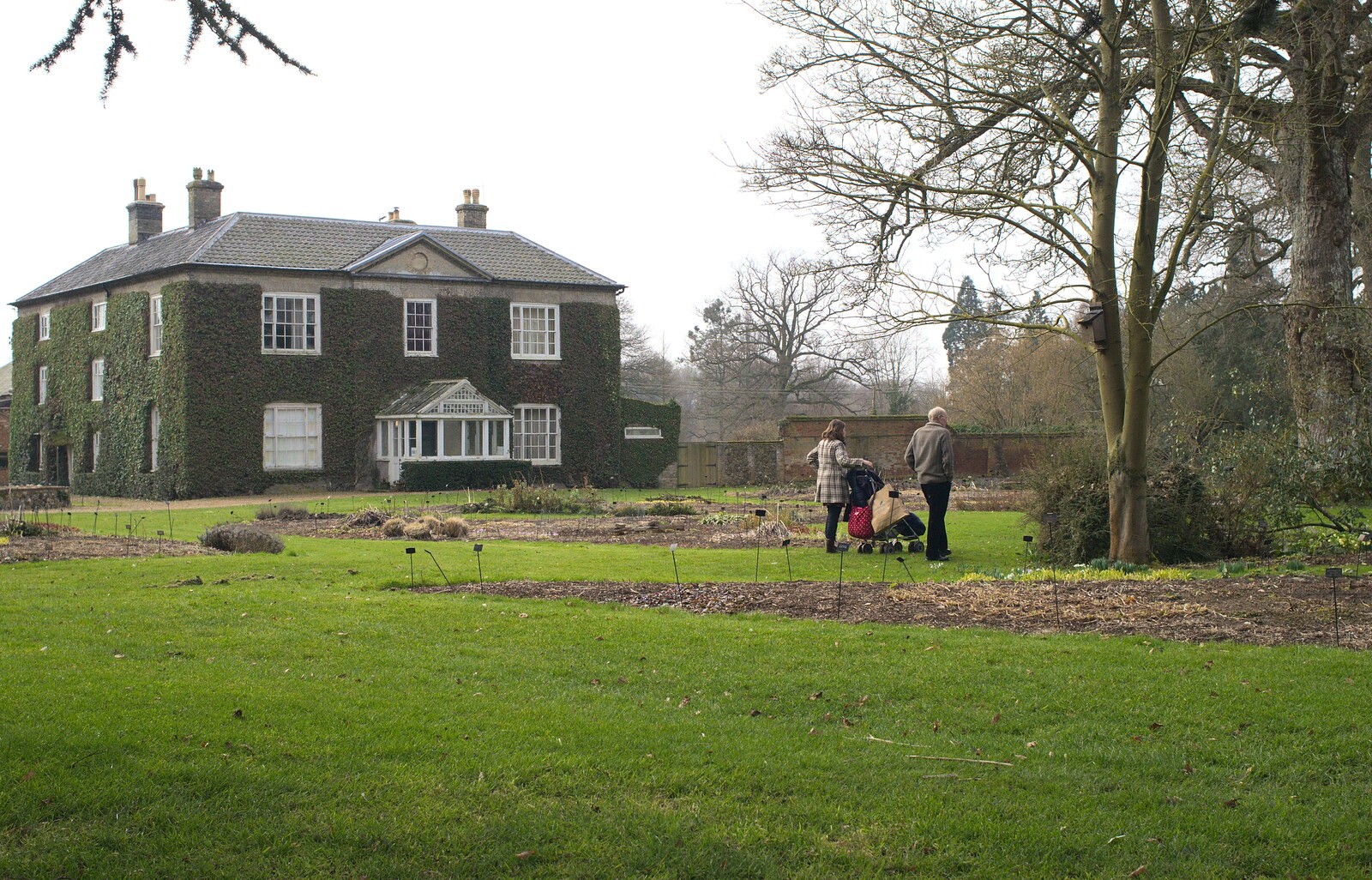 The house in the gardens from A Walk around Bressingham Winter Garden, Bressingham, Norfolk - 3rd March 2013
