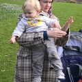 Harry gets scooped up, A Walk around Bressingham Winter Garden, Bressingham, Norfolk - 3rd March 2013