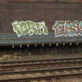 Ferm and Easy graffiti, Demolition of the Bacon Factory, and Railway Dereliction, Ipswich and London - 5th March 2013