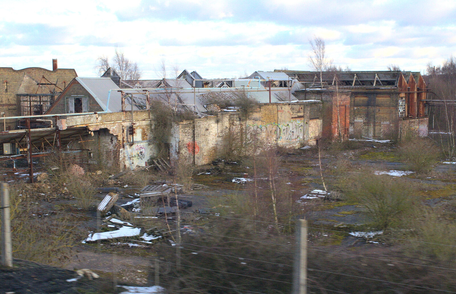 Bramford Dereliction and Marconi Demolition, Chelmsford - 12th March 2013: Graffiti on the walls