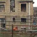 Smashed windows in a stone building, Bramford Dereliction and Marconi Demolition, Chelmsford - 12th March 2013