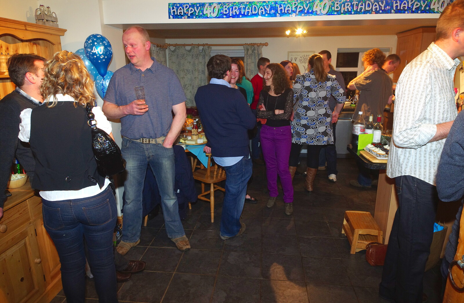 More kitchen action from Mikey P and Andy's 40th Birthday, Thorpe Abbots, Norfolk - 16th March 2013