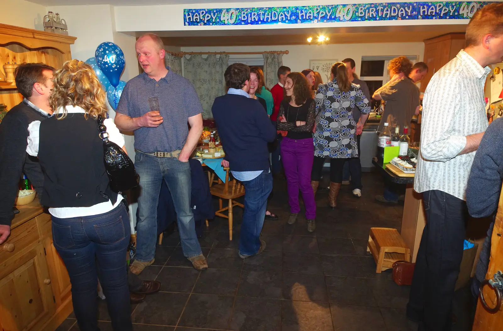 More kitchen action, from Mikey P and Andy's 40th Birthday, Thorpe Abbots, Norfolk - 16th March 2013